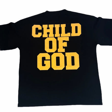 BLACK & YELLOW CHILD OF GOD TEE