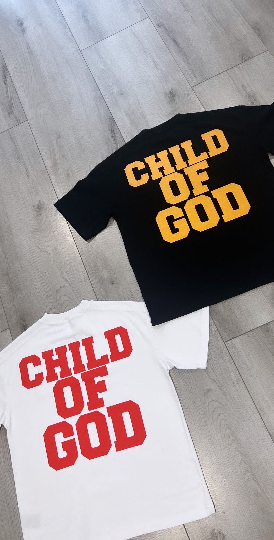 WHITE & RED CHILD OF GOD TEE